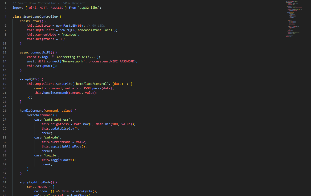 Code on the background